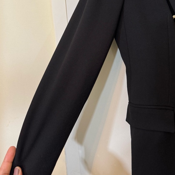 New ZARA TAILORED DOUBLE BREASTED BLAZER Black | Size Large - Picture 11 of 16
